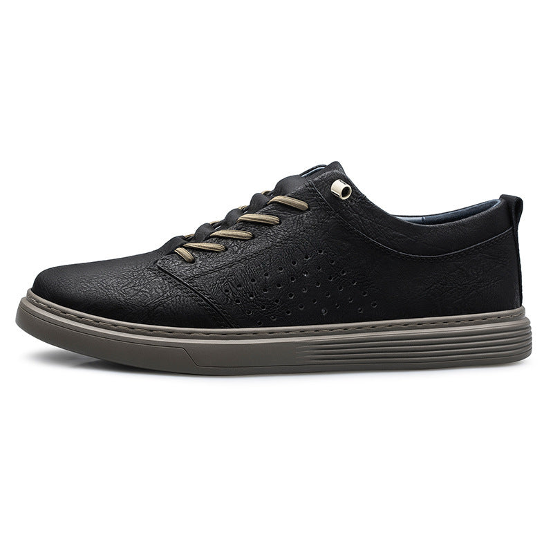 Breathable Cowhide Casual Shoes