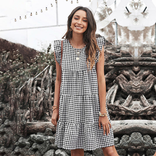 Sleeveless Patterned Dress