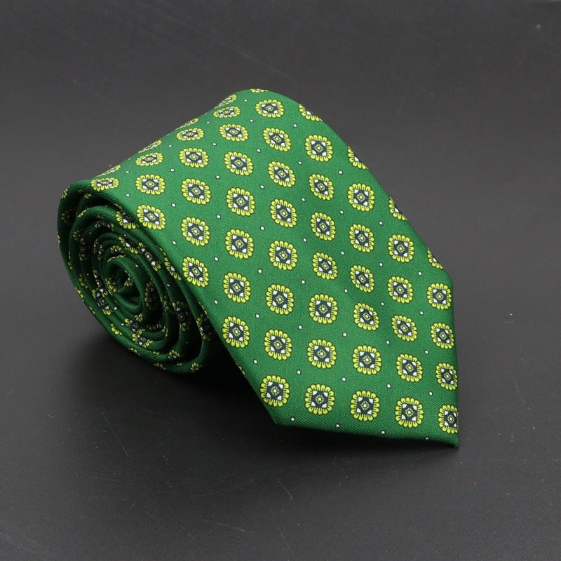 Super Soft Bohemian Silk Tie Men’s Fashion 75mm Necktie