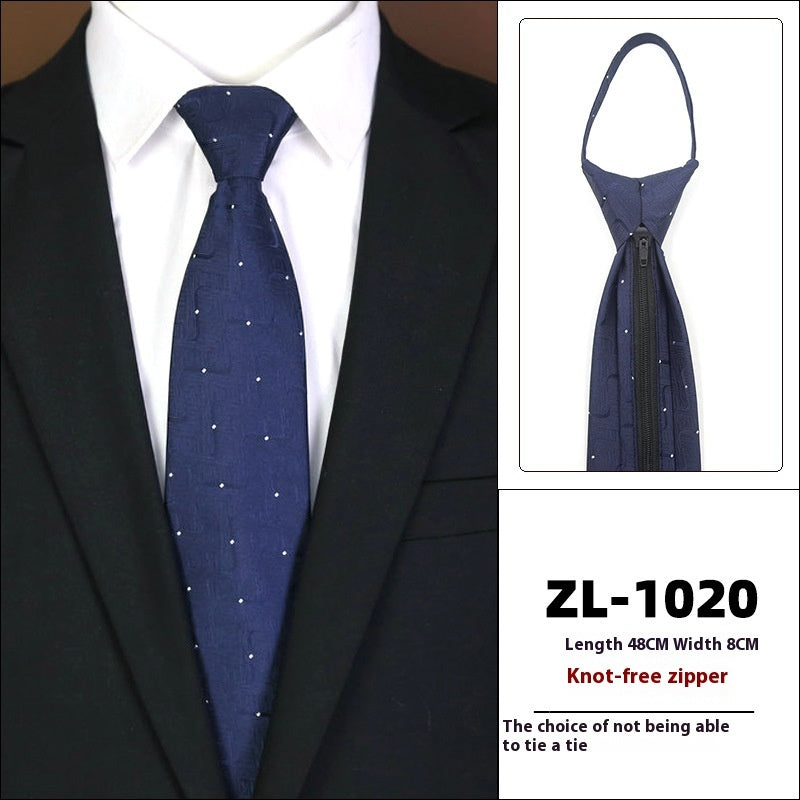 Men's Business Zipper Tie