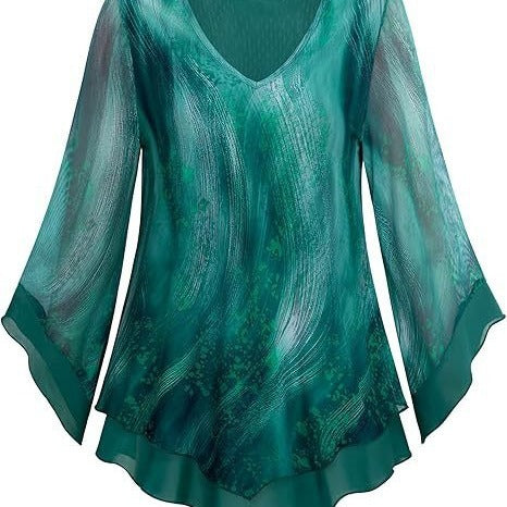 Chic Summer Flare Sleeve Top