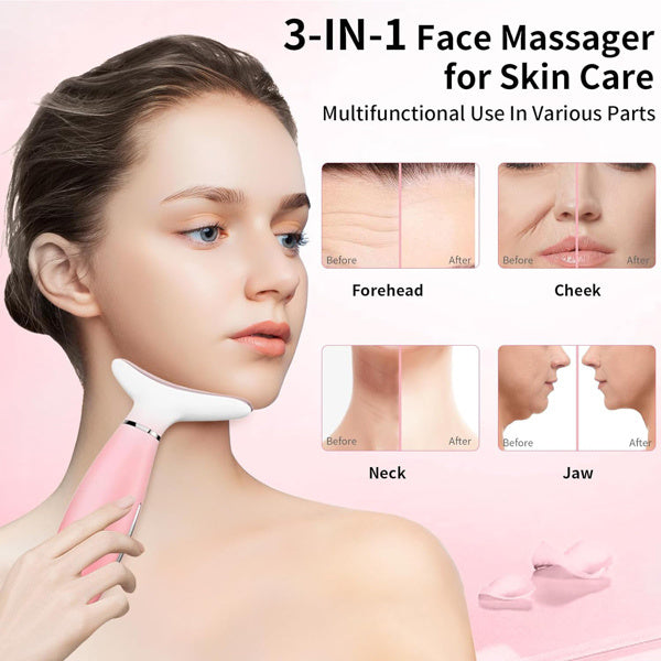 Facial & Neck Massager Device