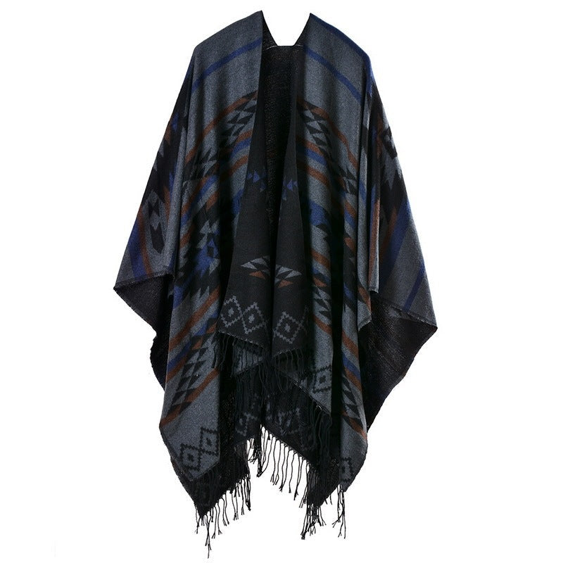 Diamond Fringe Shawl
