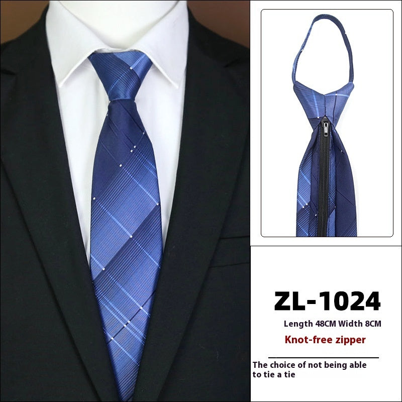 Men's Business Zipper Tie