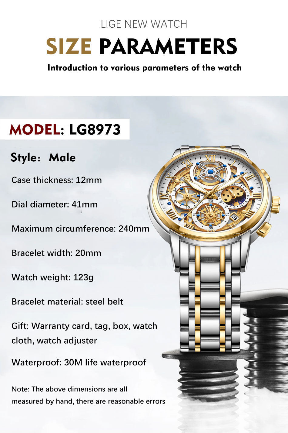 Men's Waterproof Quartz Watch