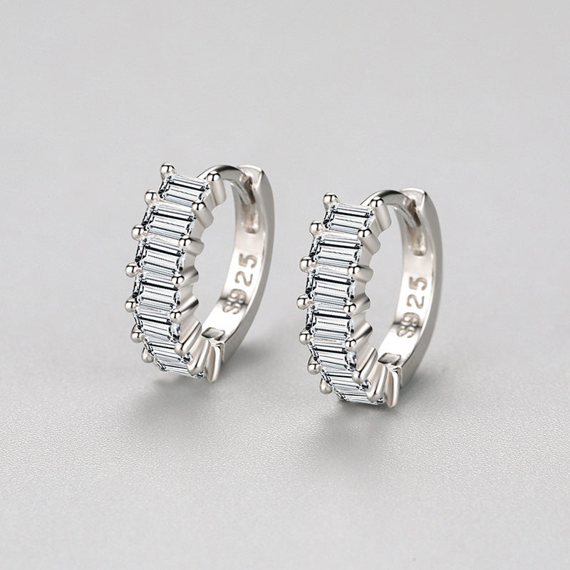 S925 Silver Zircon Earrings