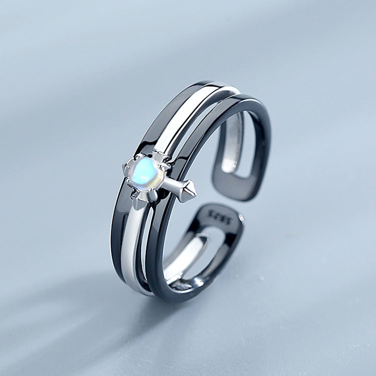 S925 Silver Couples Ring
