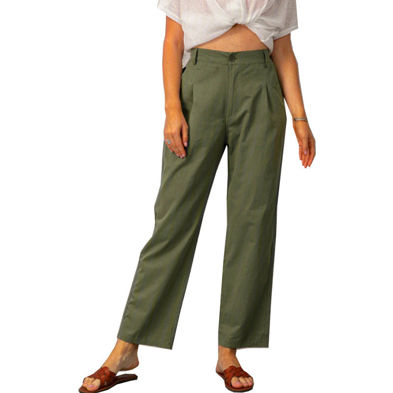 High Waist Loose Trousers