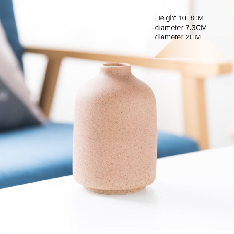 Retro Frosted Ceramic Vase