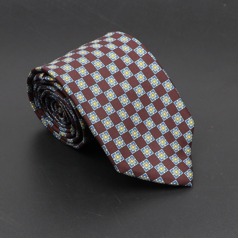 Super Soft Bohemian Silk Tie Men’s Fashion 75mm Necktie