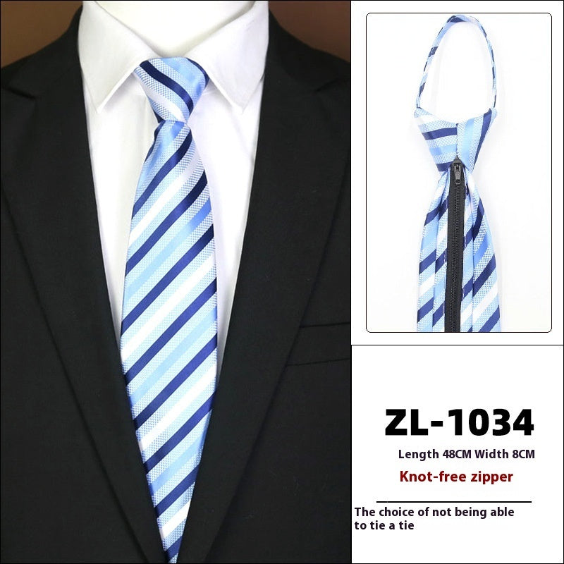 Men's Business Zipper Tie