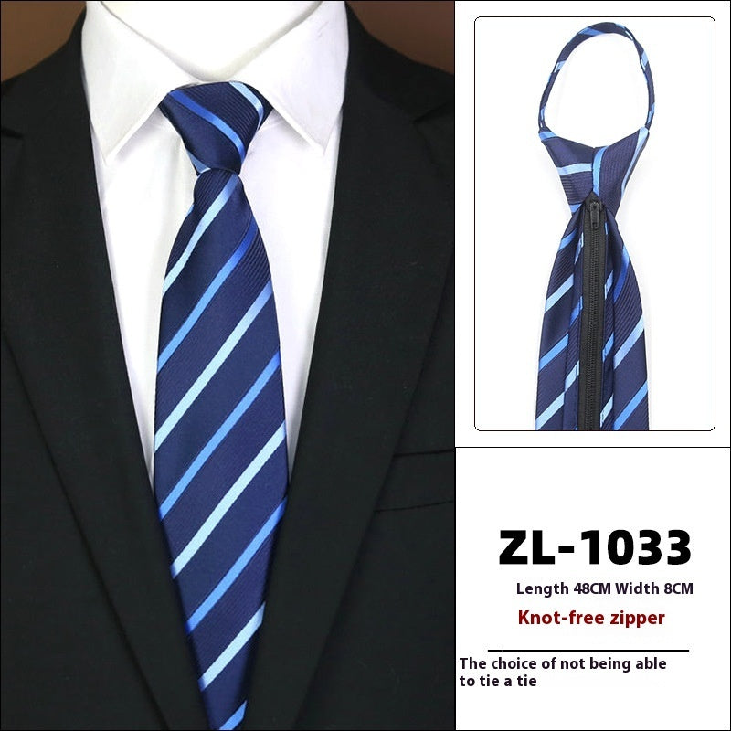 Men's Business Zipper Tie