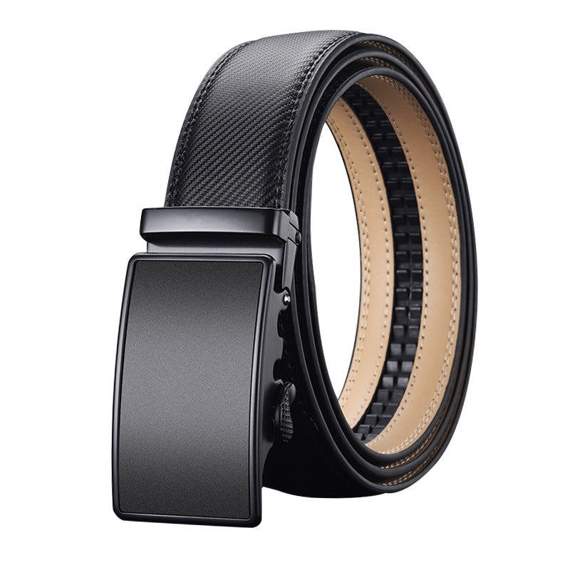Men’s Two-layer Cowhide Click Belt