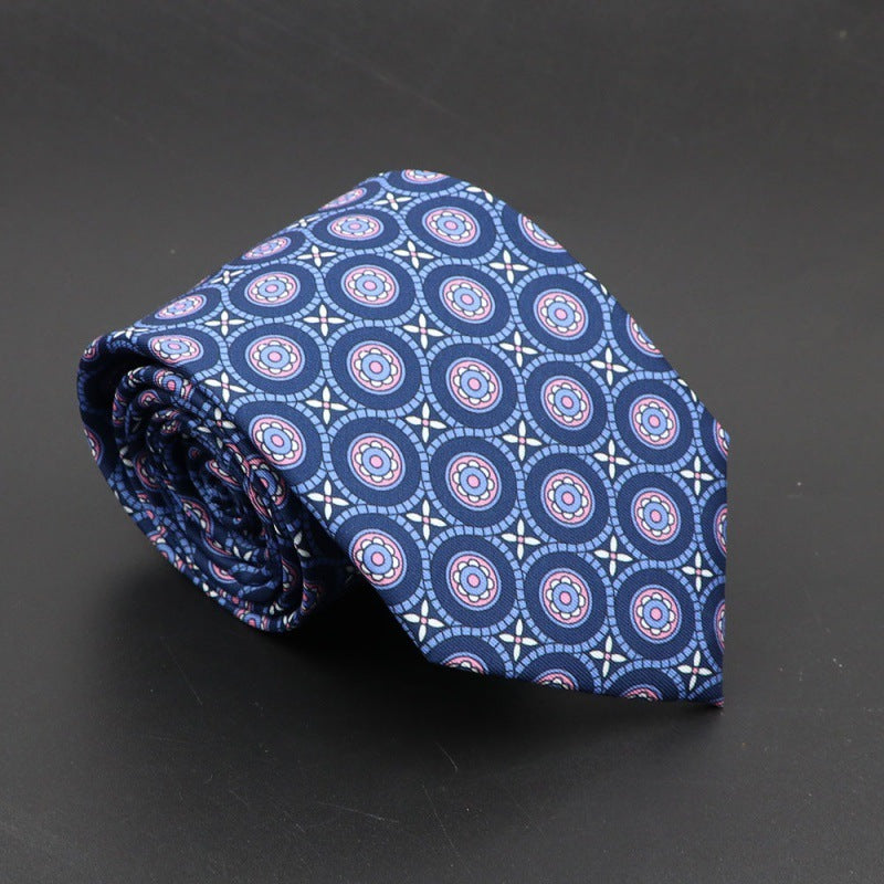 Super Soft Bohemian Silk Tie Men’s Fashion 75mm Necktie