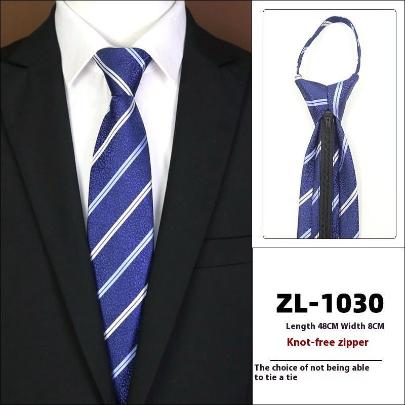 Men's Business Zipper Tie
