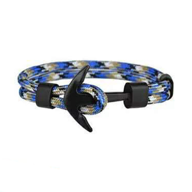 Black Pirate Anchor Hand Strap Bracelet – Gift