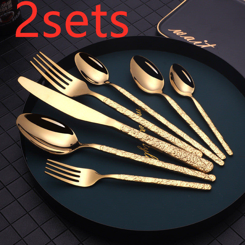 Royal Textured Steak Cutlery Set