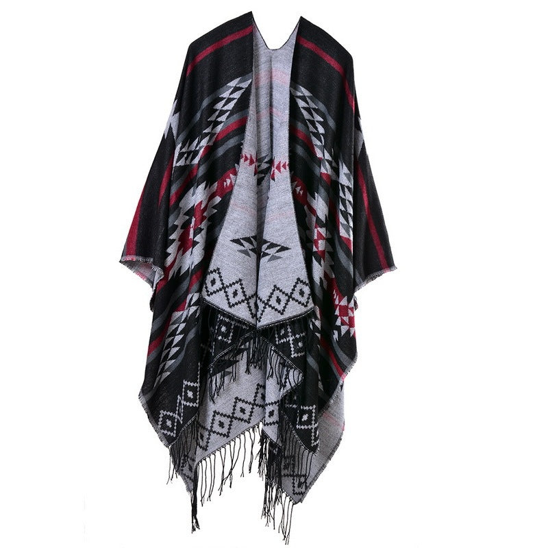 Diamond Fringe Shawl