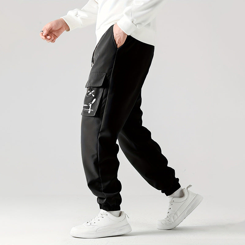 Straight Ankle Tied Wear-resistant Pants