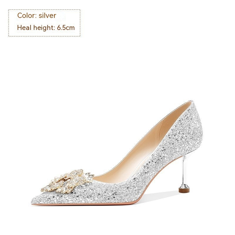 Wedding Bridal Crystal High Heels