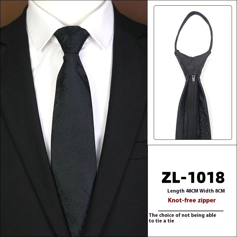 Men's Business Zipper Tie