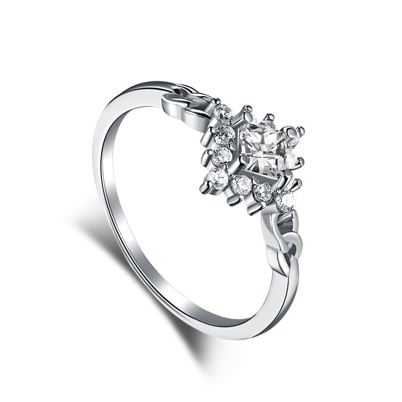 S925 Sterling Silver Diamond Ring