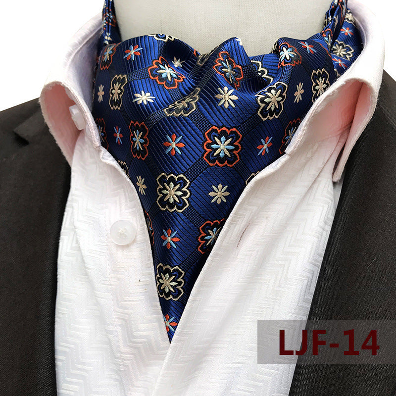 Men's Jacquard Polyester British Scarf