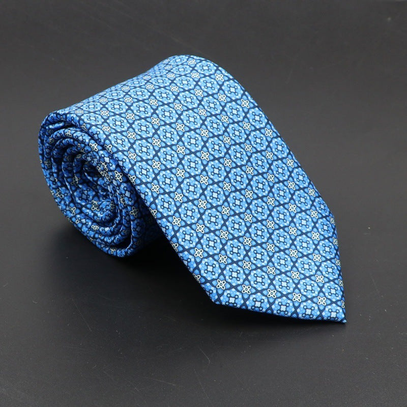 Super Soft Bohemian Silk Tie Men’s Fashion 75mm Necktie