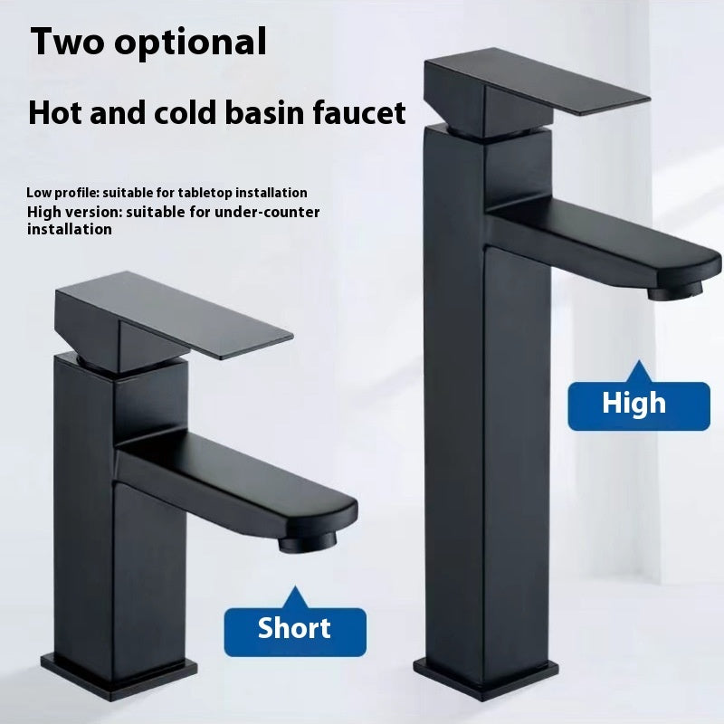 304 Stainless Steel Square Faucet