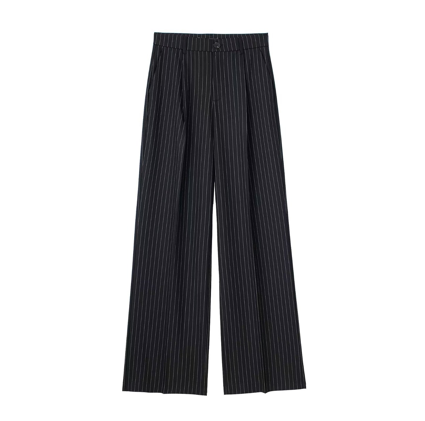 Women's French Pleated Wide Trousers