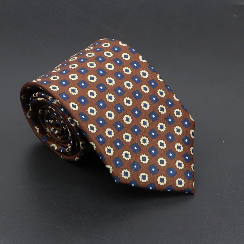 Super Soft Bohemian Silk Tie Men’s Fashion 75mm Necktie