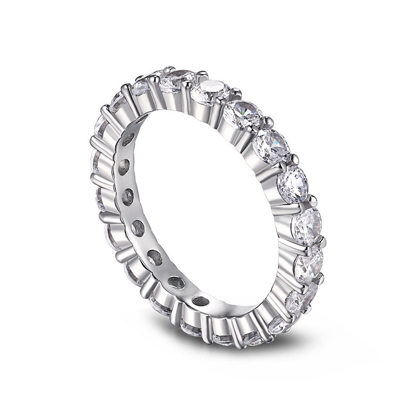S925 Sterling Silver Diamond Ring