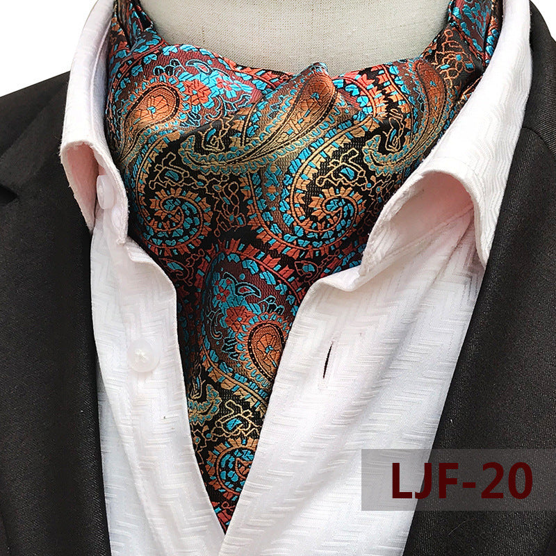 Men's Jacquard Polyester British Scarf