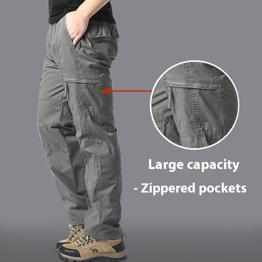 Men's Loose Outdoor Sport Climbing Multi-pocket Overalls