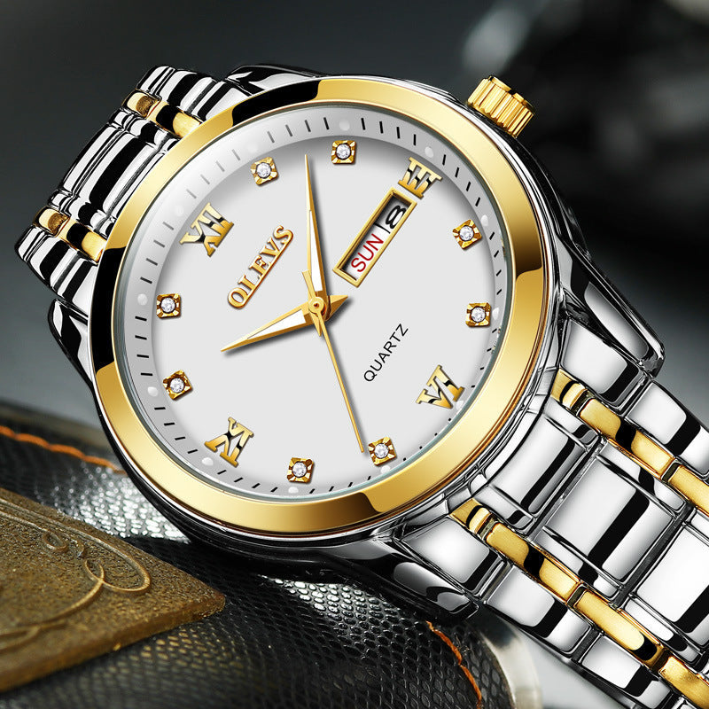 OLEVS Men’s Luminous Waterproof Quartz Watch