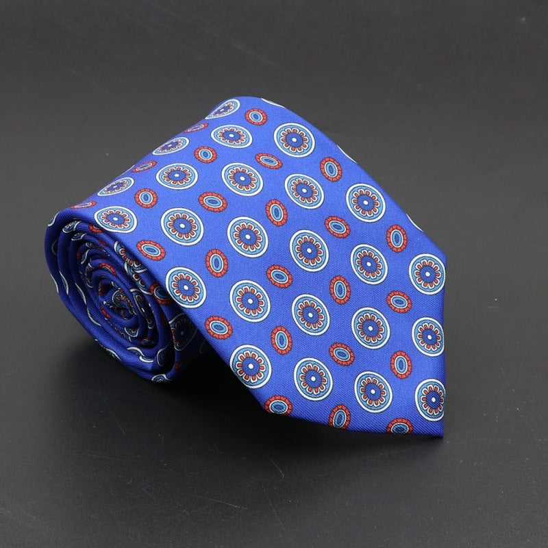 Super Soft Bohemian Silk Tie Men’s Fashion 75mm Necktie