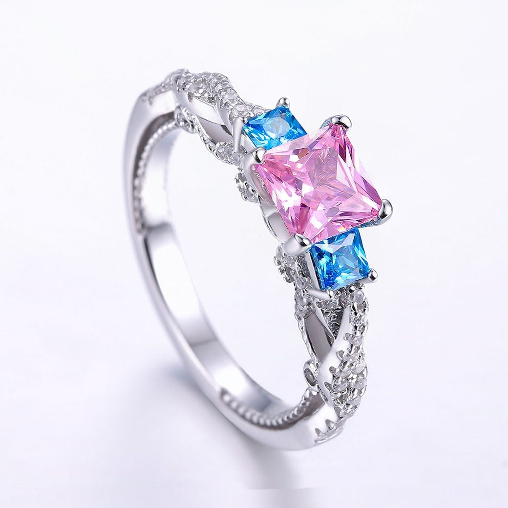925 Silver Diamond White Ring