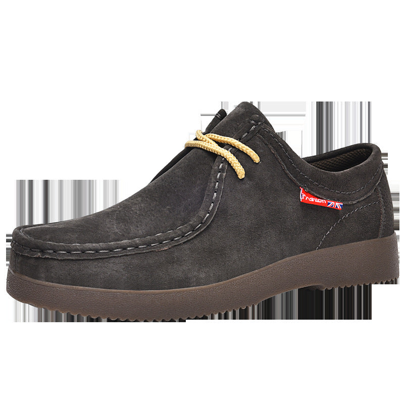 British Style Suede Leather Travel Sneakers