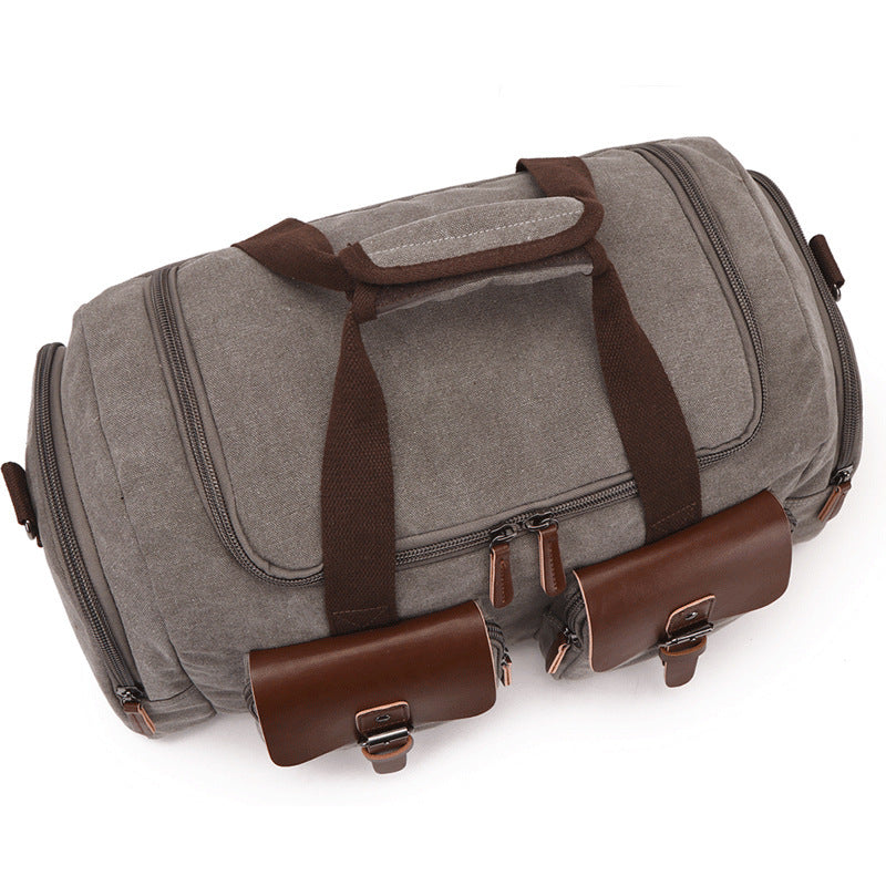 European American Style Canvas Travel Bag