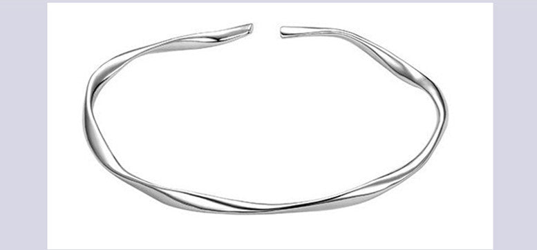 S925 Sterling Silver Mobius Ring Bracelet – Stylish & Premium