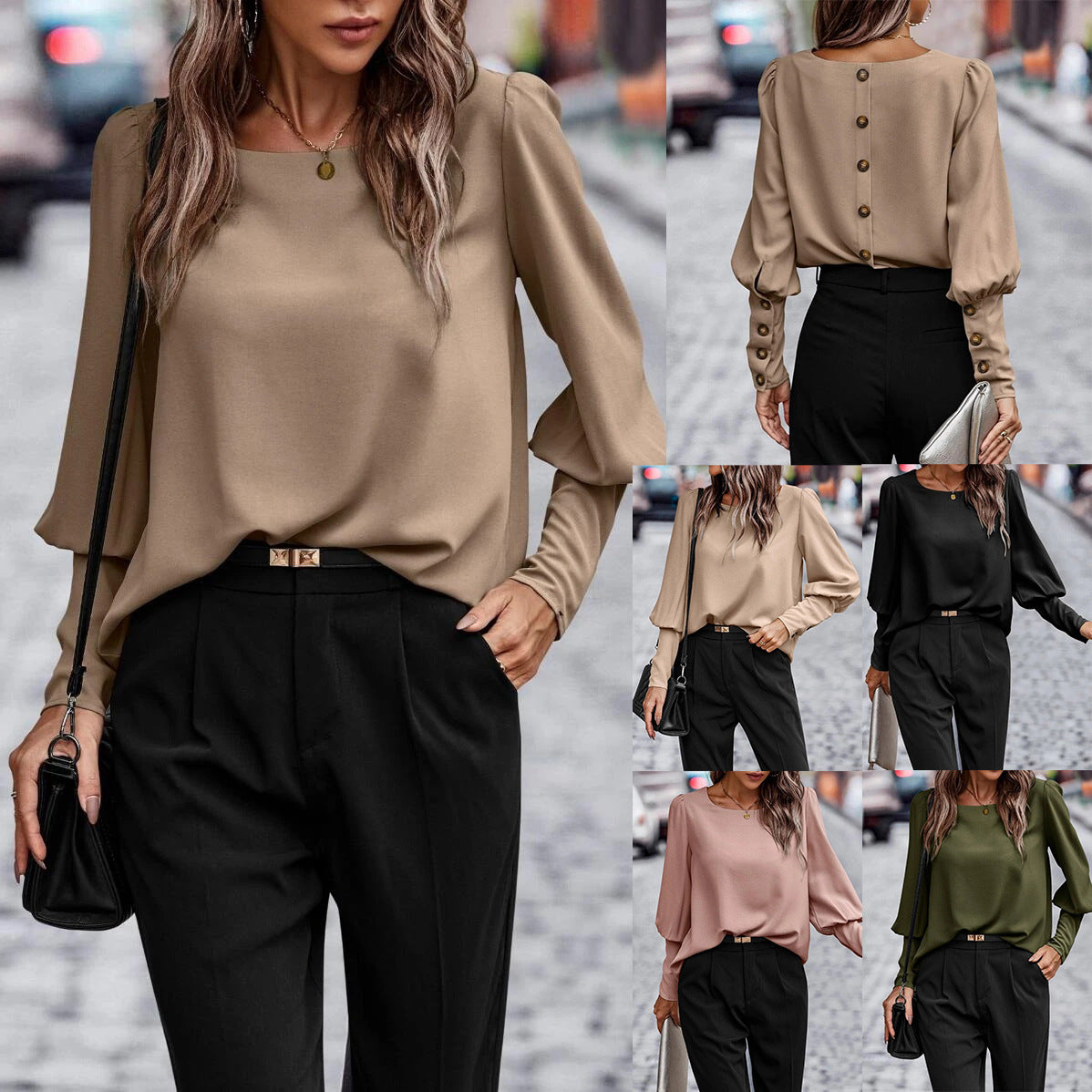 Solid Color Everyday Blouse