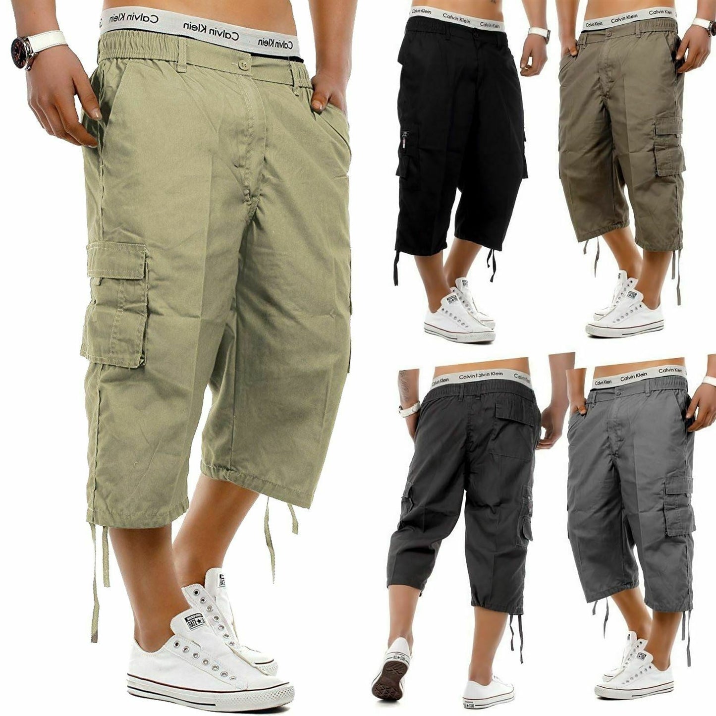 Summer 7-Pocket Military Cargo Pants