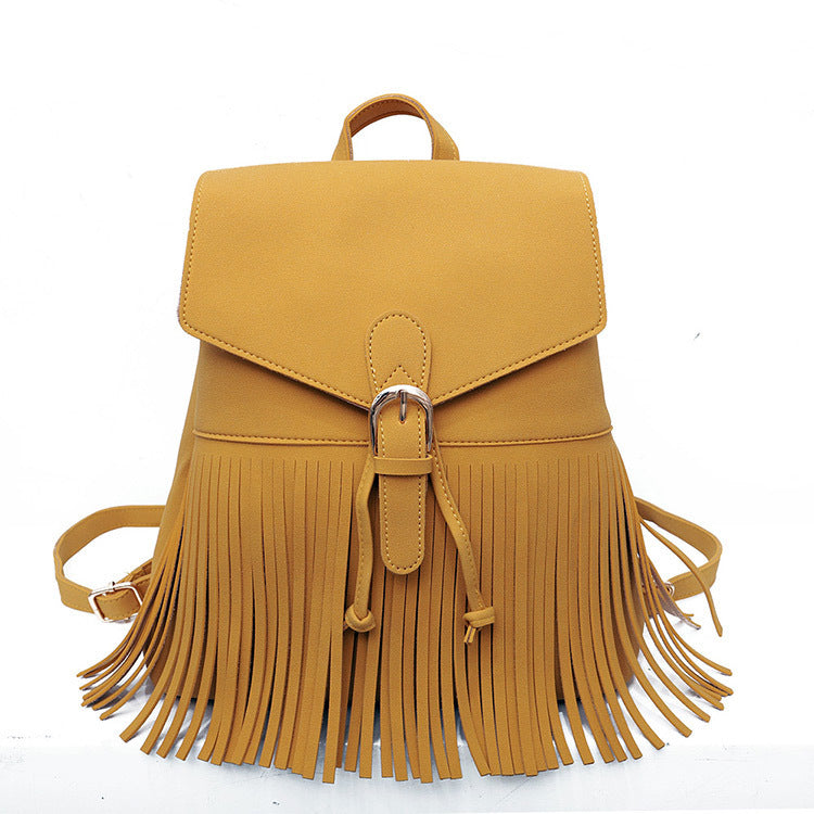 Frosted Women’s Tassel Backpack