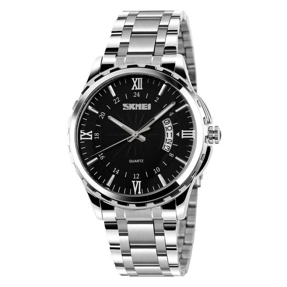 Men’s Steel Belt Waterproof Quartz Watch
