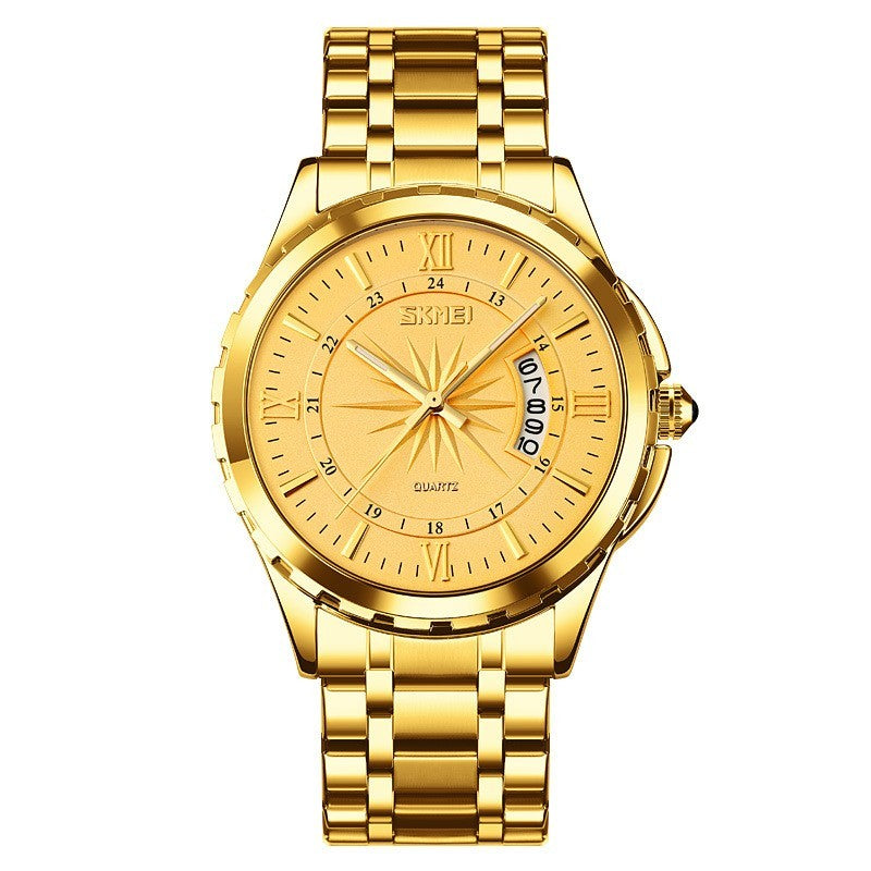 Men’s Steel Belt Waterproof Quartz Watch