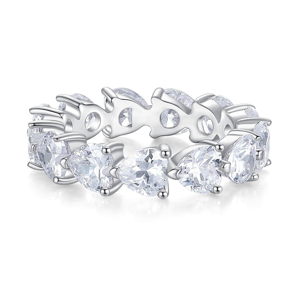 S925 Silver Diamond Ring