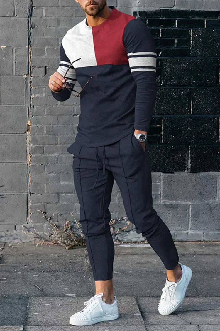 Men's Multicolor Long Sleeve Suit