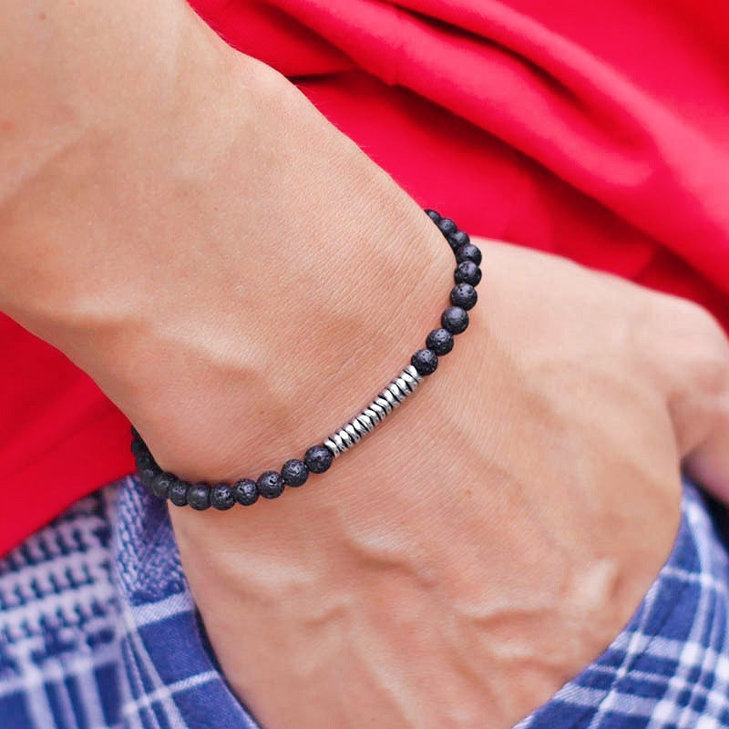 S925 Silver Natural Stone Bracelet