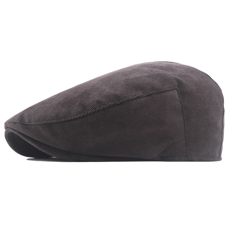 Winter Tweed Newsboy Cap Men Retro Beret