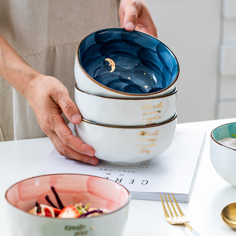 Ceramic Cute Breakfast Salad Bowl